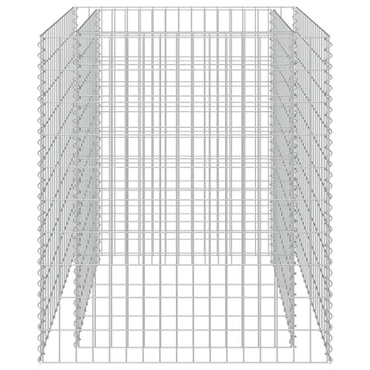 Gabion Raised Bed Galvanised Steel 90x90x100 cm