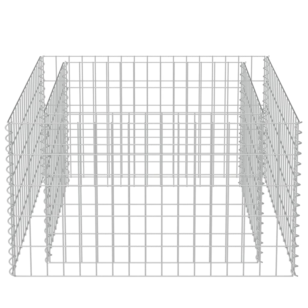 Gabion Raised Bed Galvanised Steel 90x90x50 cm