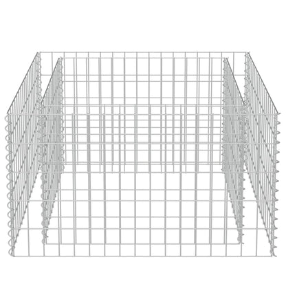 Gabion Raised Bed Galvanised Steel 90x90x50 cm