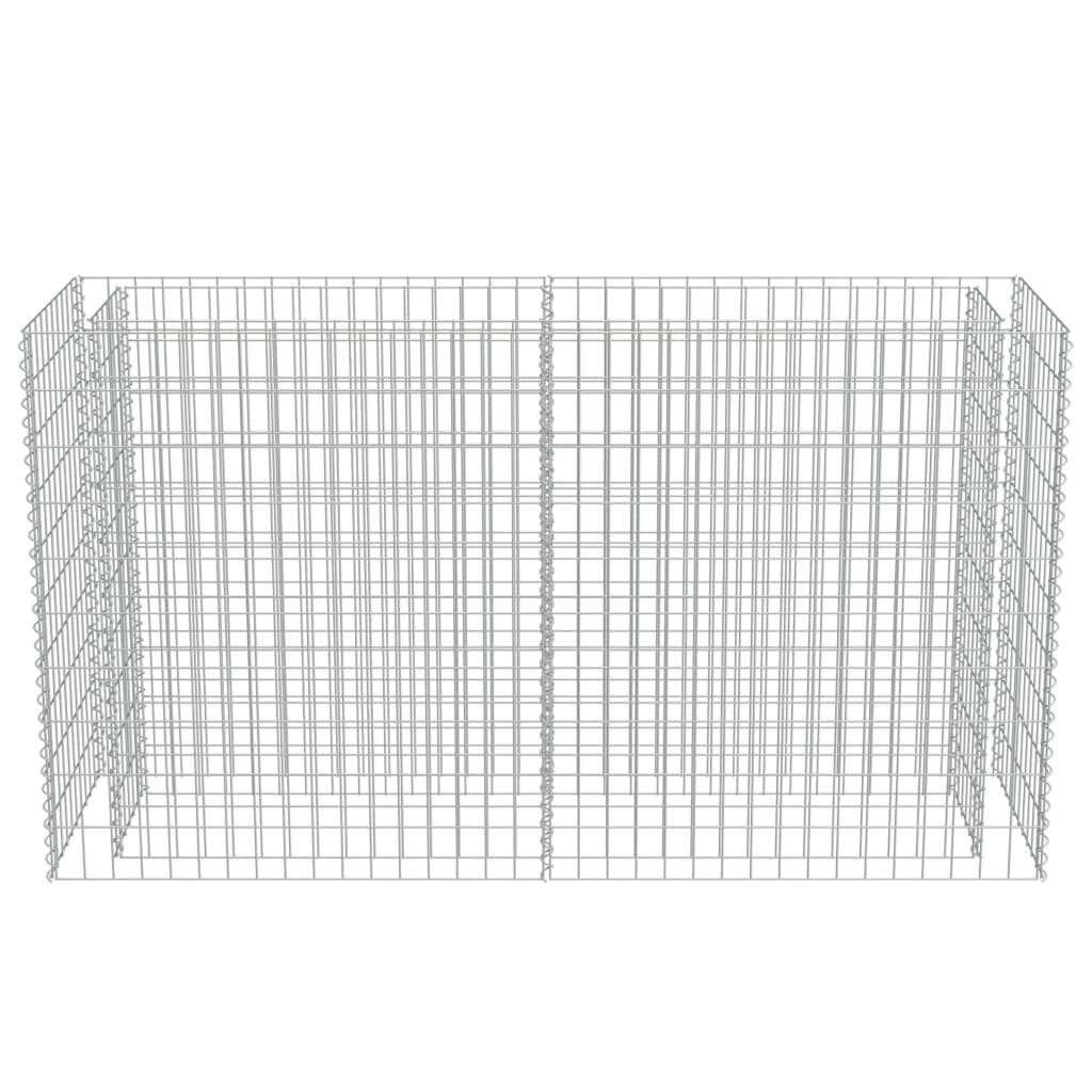 Gabion Raised Bed Galvanised Steel 180x50x100 cm