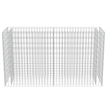 Gabion Raised Bed Galvanised Steel 180x50x100 cm