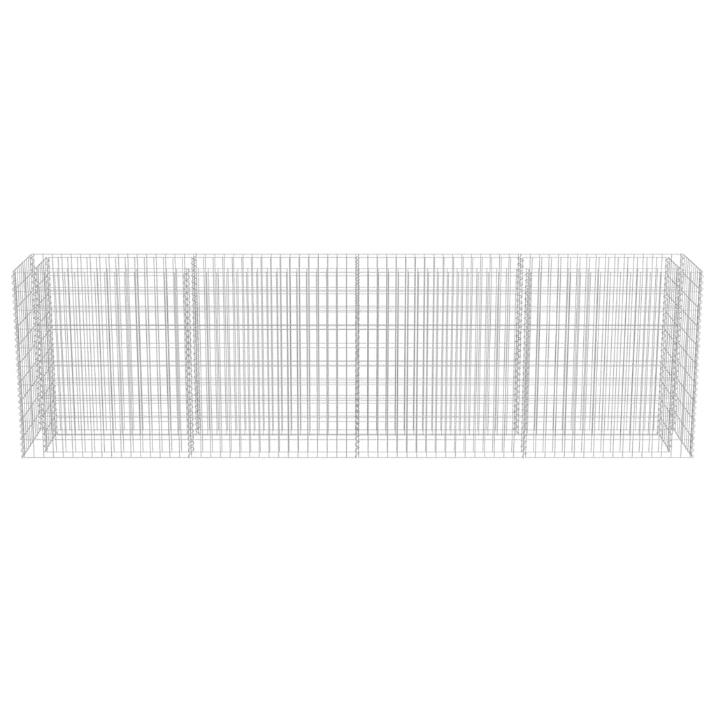 Gabion Raised Bed Galvanised Steel 360x50x100 cm