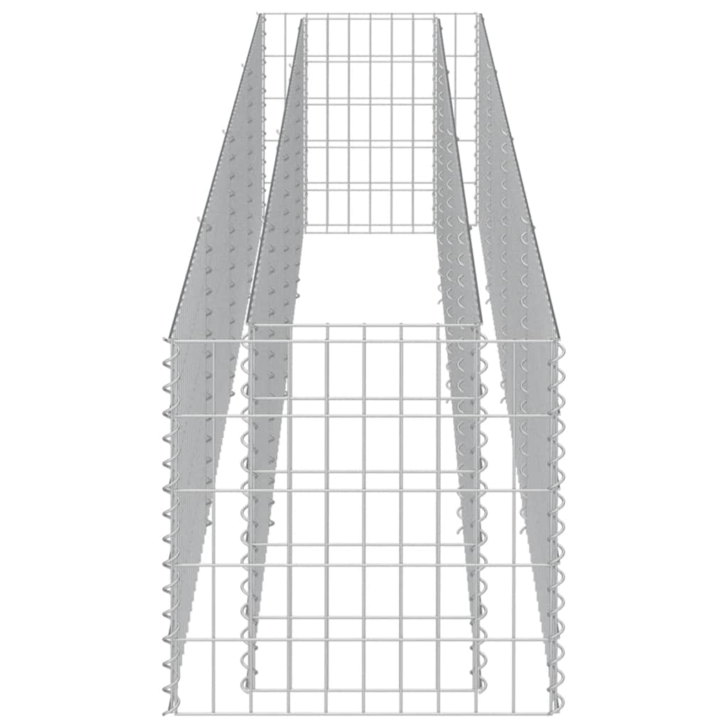 Gabion Raised Bed Galvanised Steel 360x50x50 cm