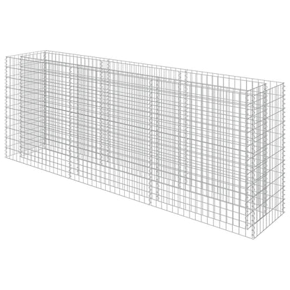 Gabion Raised Bed Galvanised Steel 270x50x100 cm