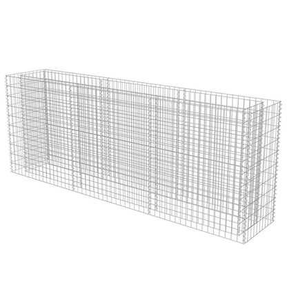 Gabion Raised Bed Galvanised Steel 270x50x100 cm