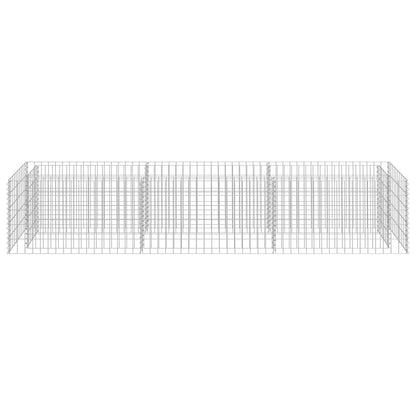 Gabion Raised Bed Galvanised Steel 270x50x50 cm