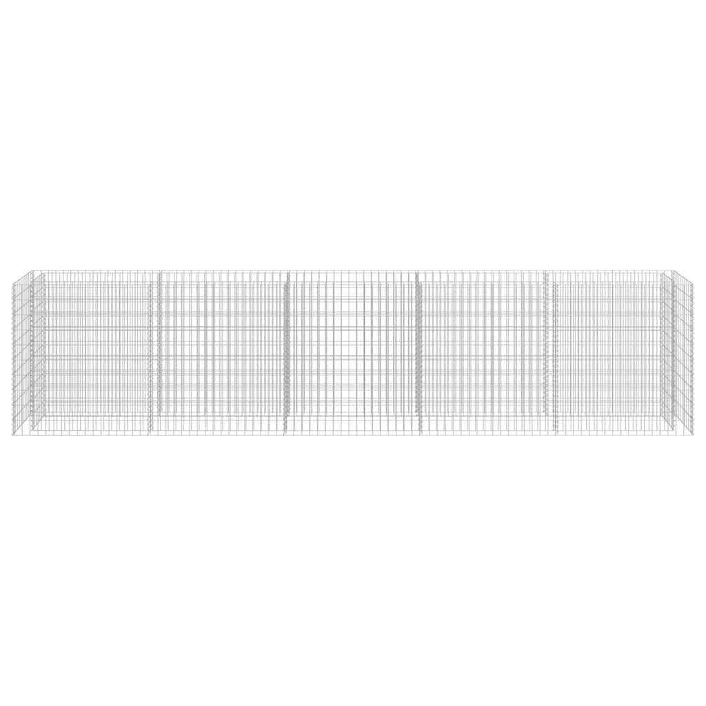 Gabion Raised Bed Galvanised Steel 450x50x100 cm