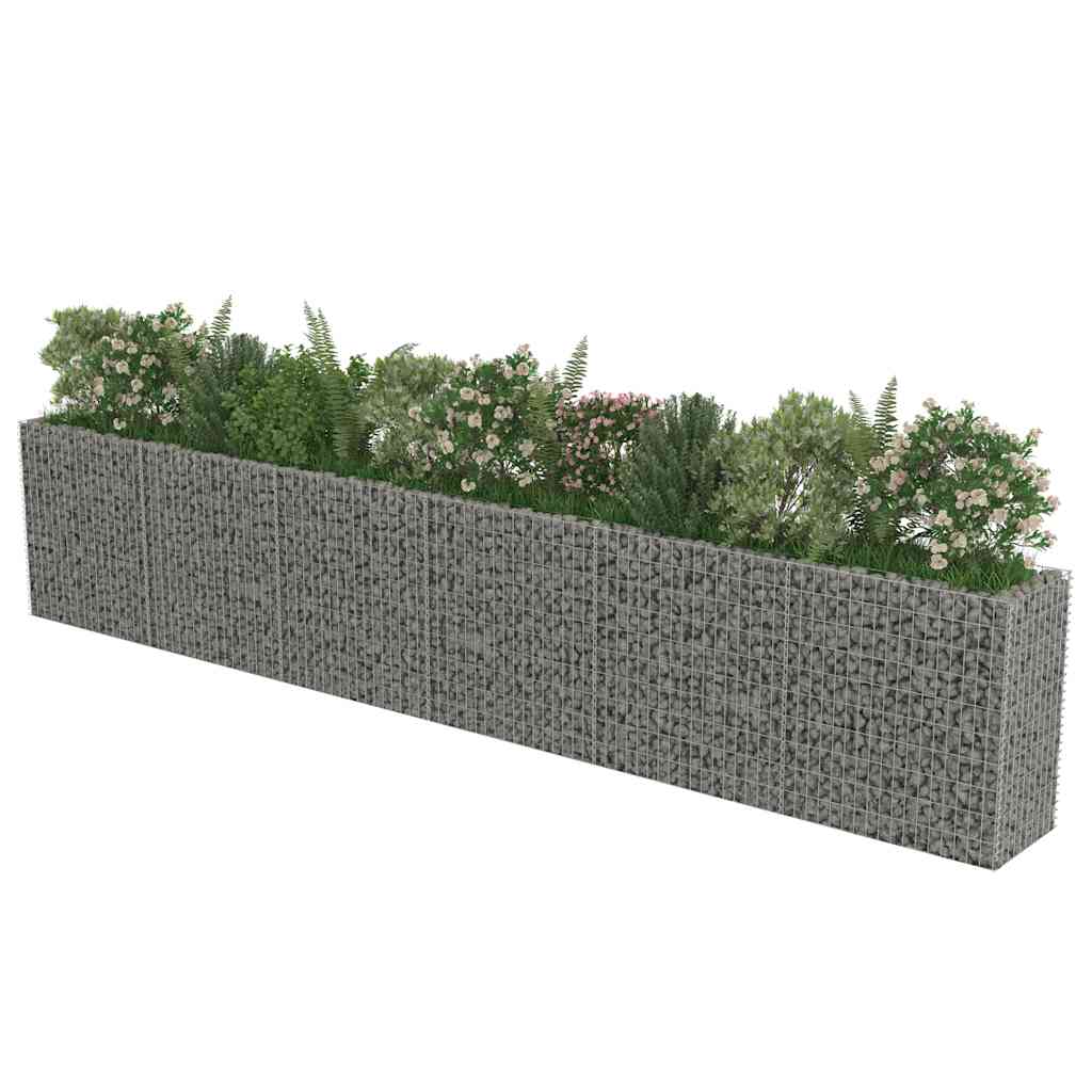 Gabion Raised Bed Galvanised Steel 540x50x100 cm