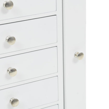 Free Standing Jewelery Cabinet White