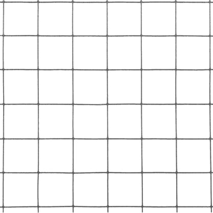 Chicken Wire Fence Steel with PVC Coating 10x1 m Grey