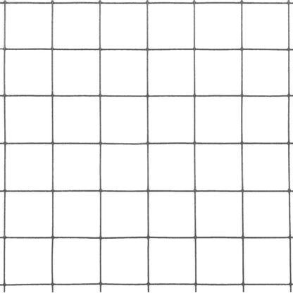 Chicken Wire Fence Steel with PVC Coating 25x0.5 m Grey