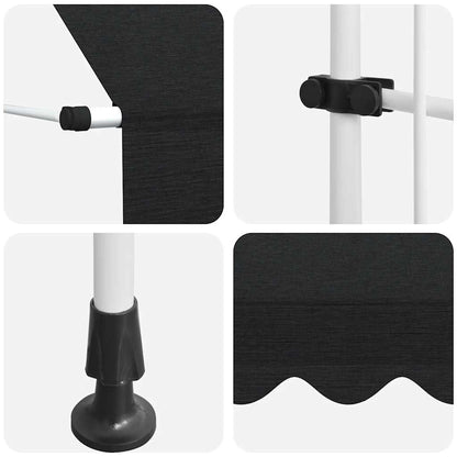 Manual Retractable Awning 150 cm Anthracite