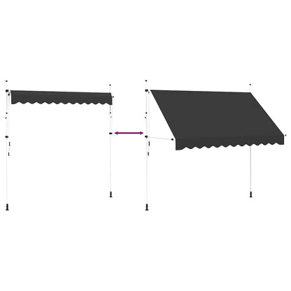 Manual Retractable Awning 300 cm Anthracite