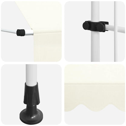 Manual Retractable Awning 200 cm Cream