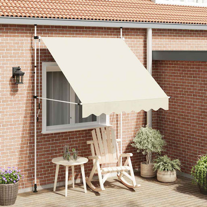 Manual Retractable Awning 200 cm Cream