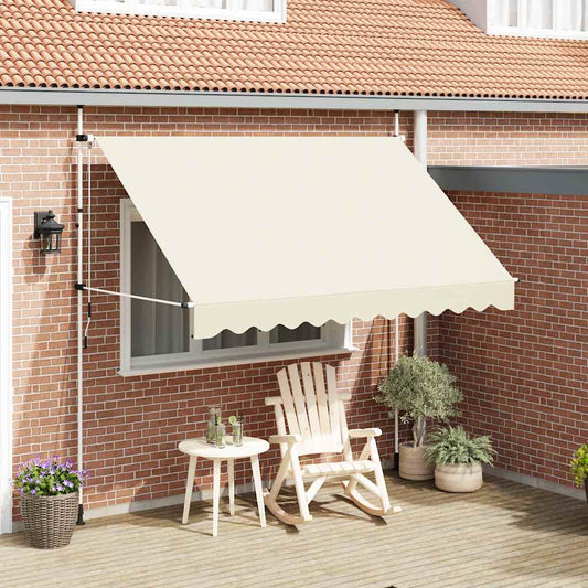 Manual Retractable Awning 300 cm Cream