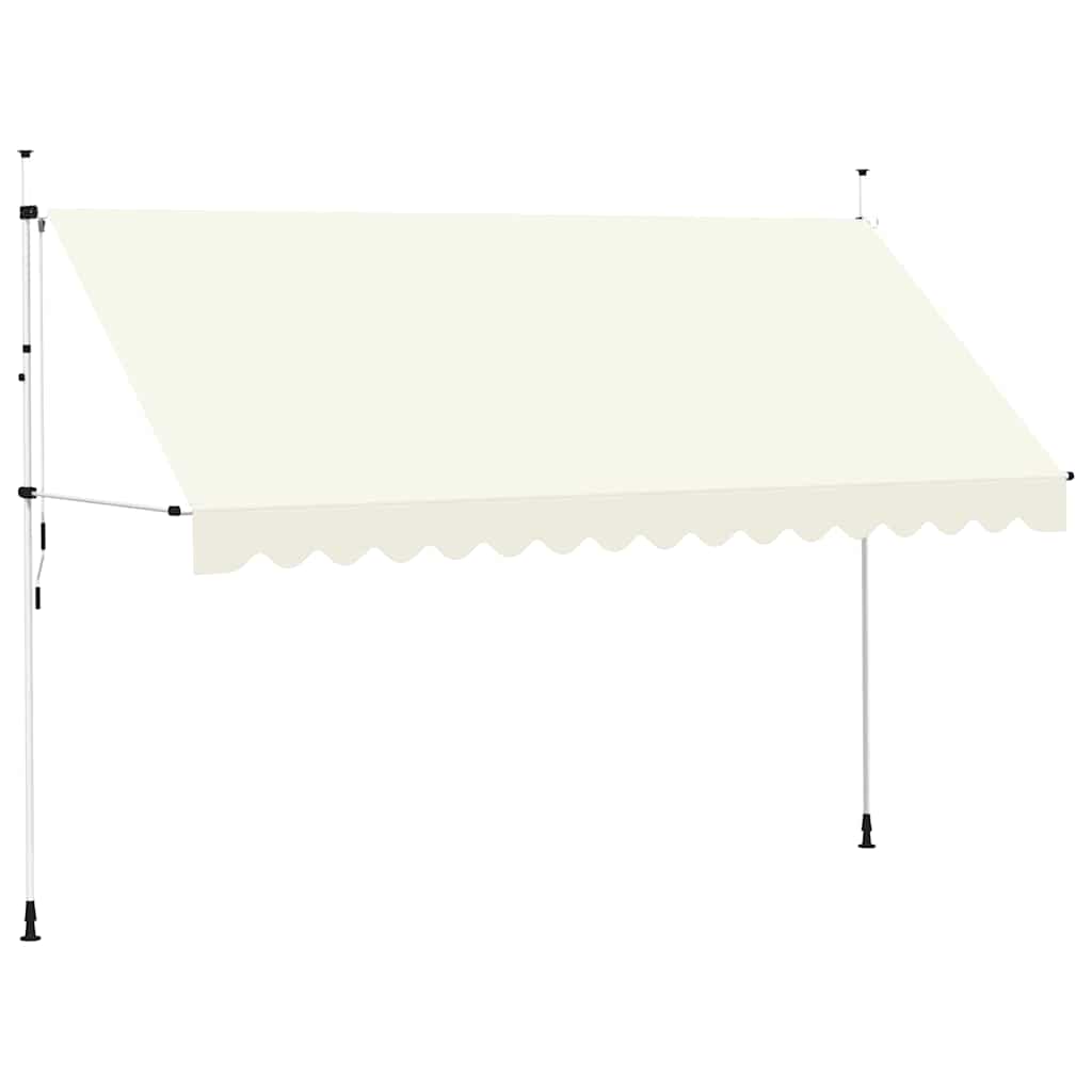 Manual Retractable Awning 400 cm Cream