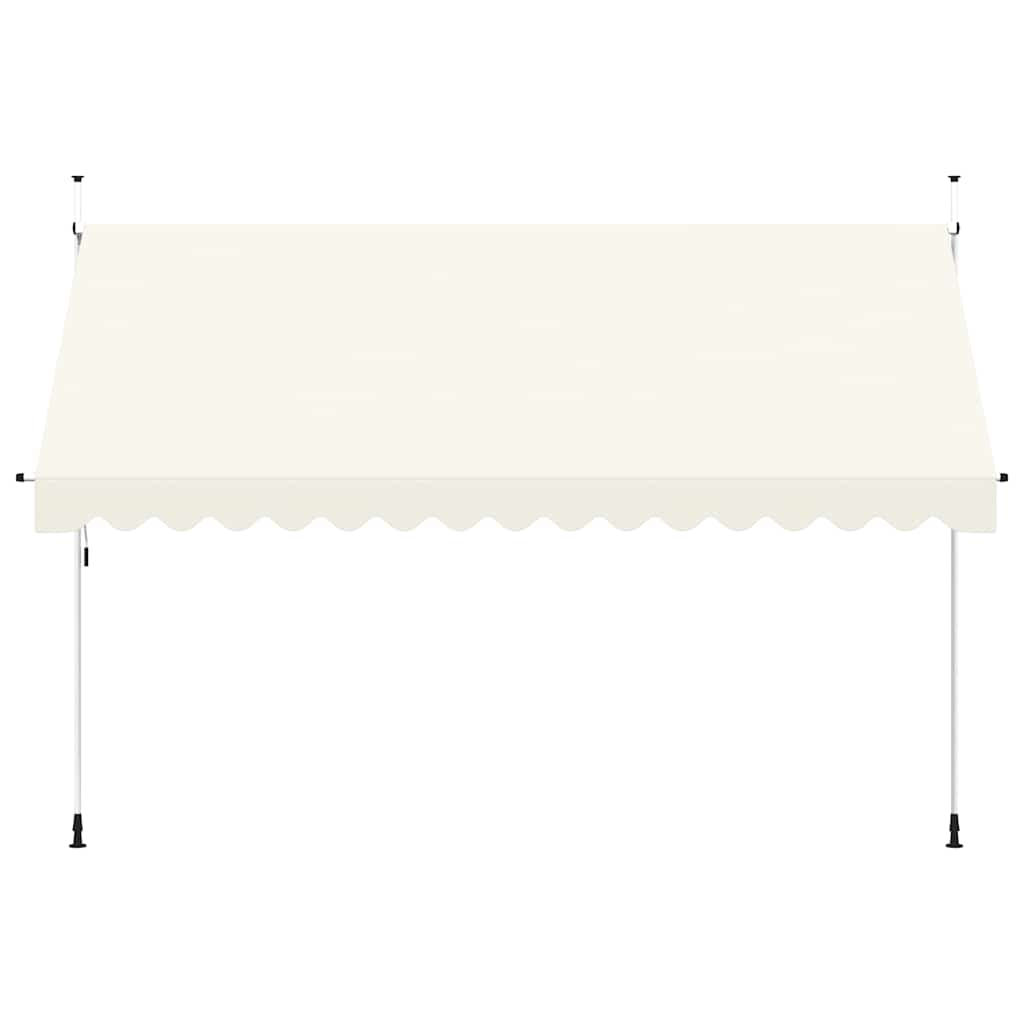 Manual Retractable Awning 400 cm Cream