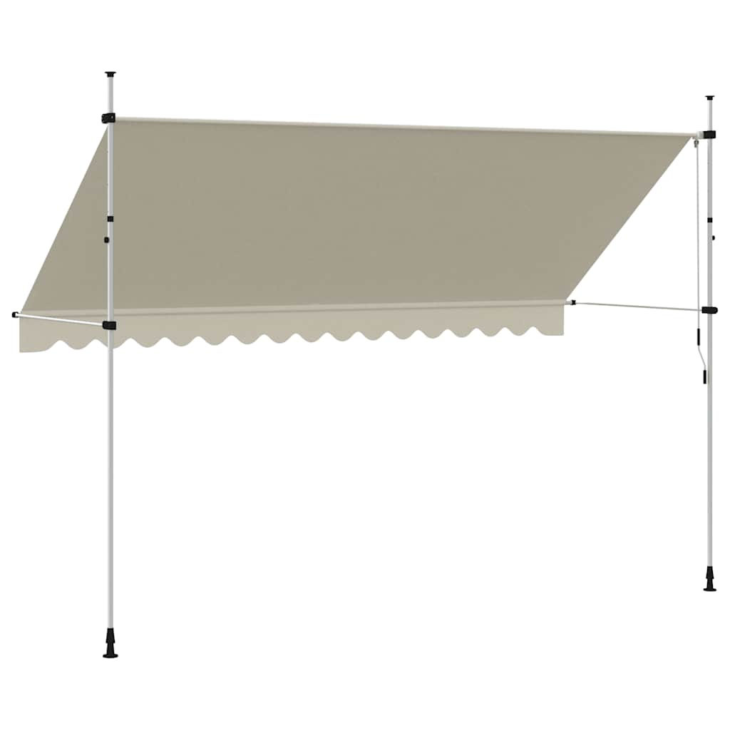 Manual Retractable Awning 400 cm Cream