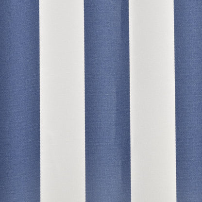 Awning Top Sunshade Canvas Blue & White 450x300 cm