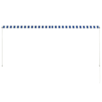 Retractable Awning 300x150 cm Blue and White