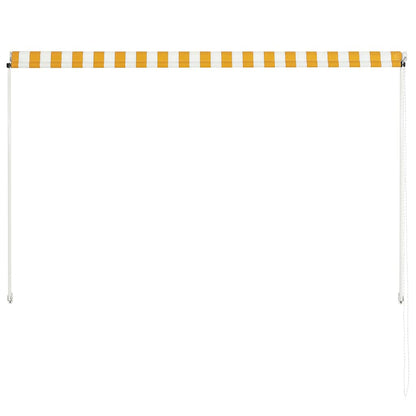 Retractable Awning 200x150 cm Yellow and White