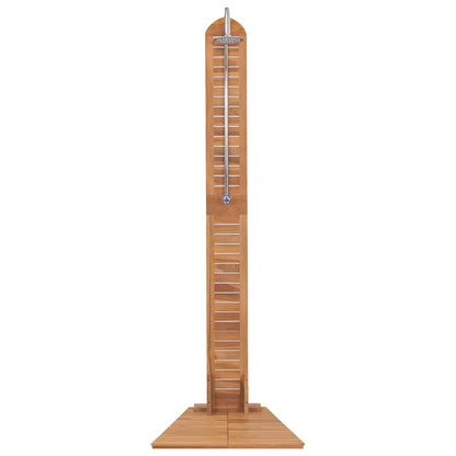 Garden Shower Solid Teak 70x75x204 cm