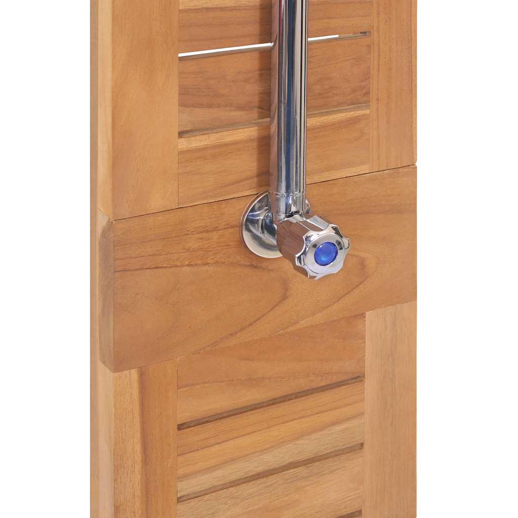 Garden Shower Solid Teak 70x75x204 cm