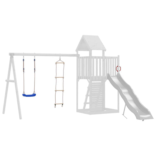 Swing Seat with Rope Ladder Blue Polyethene