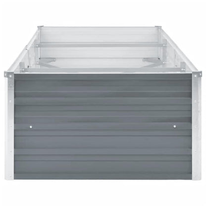 Garden Raised Bed Galvanised Steel 240x80x45 cm Grey