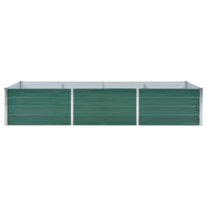 Garden Raised Bed Galvanised Steel 240x80x45 cm Green
