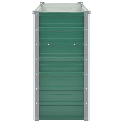 Garden Raised Bed Galvanised Steel 160x40x77 cm Green