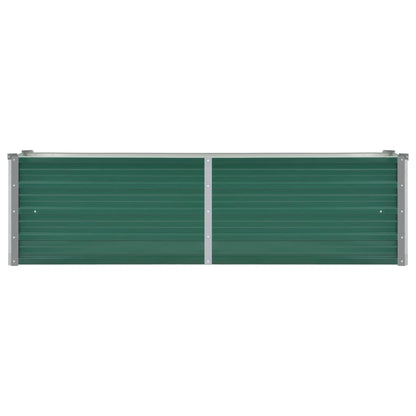 Garden Raised Bed Galvanised Steel 160x40x45 cm Green
