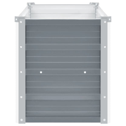 Garden Raised Bed Galvanised Steel 100x40x45 cm Grey