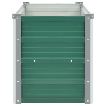 Garden Raised Bed Galvanised Steel 100x40x45 cm Green