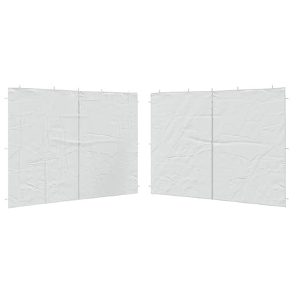 Party Tent Sidewall 2 pcs with Zipper PE White