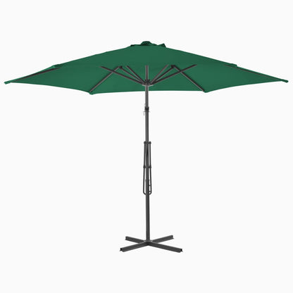 Garden Parasol with Steel Pole 300 cm Green