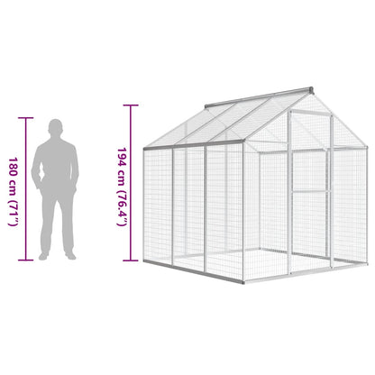 Outdoor Aviary Aluminium 183x178x194 cm