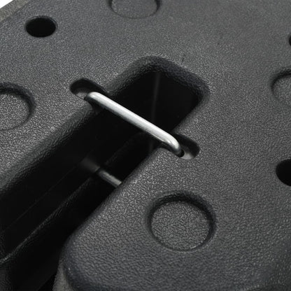 Gazebo Weight Plates 4 pcs Black 220x50 mm Concrete