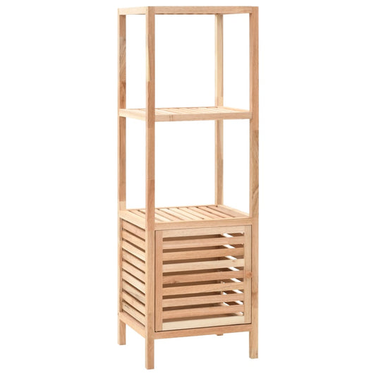 Bathroom Storage Cabinet Solid Walnut Wood 39.5x35.5x123 cm