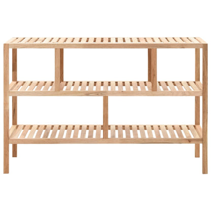 Bathroom Shelf Solid Walnut Wood 100x40x65 cm