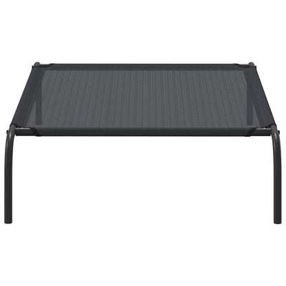 Elevated Dog Bed Black L Textilene