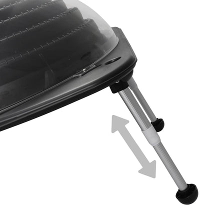 Solar Pool Heater 75x75x36 cm HDPE Aluminium