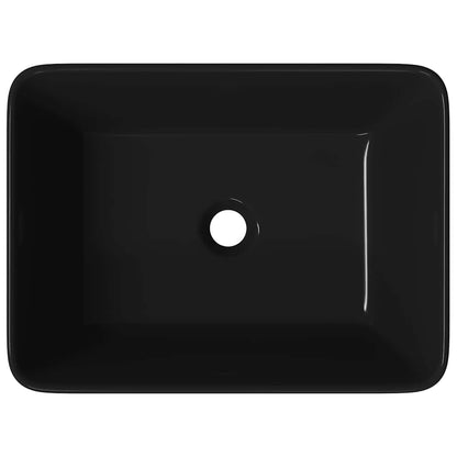 Wash Basin 40x30x13 cm Ceramic Black
