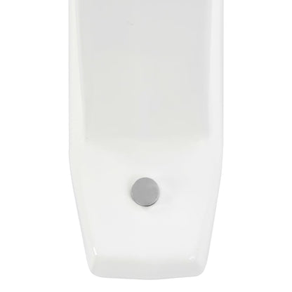 Wall-mounted Urinal Privacy Screen Ceramic White