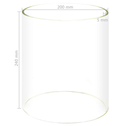 Glass Cylinder for Hot Dog Warmer 200x240 mm