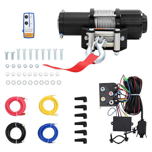 Electric Winch 12 V 4500 lbs 2040 kg with Remote Control