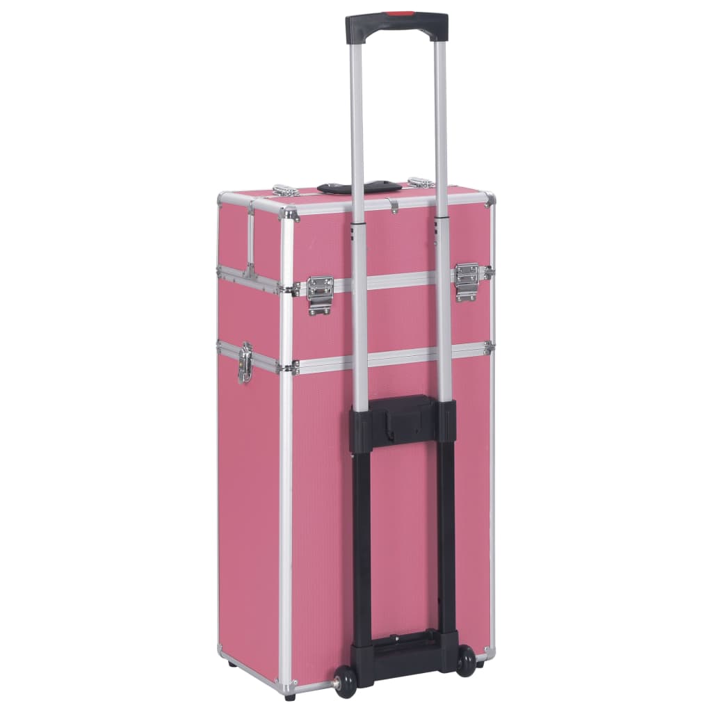 Make-up Trolley Aluminium Pink