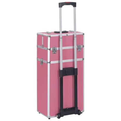 Make-up Trolley Aluminium Pink