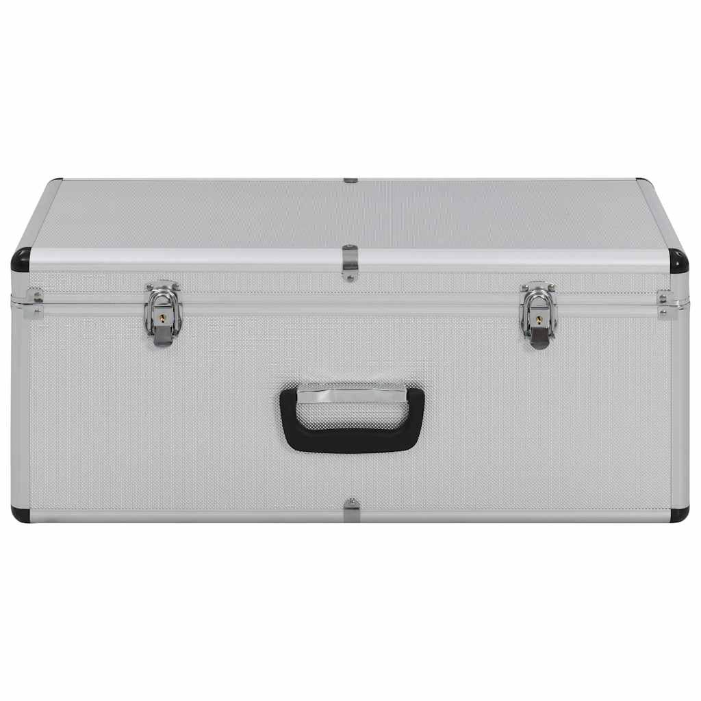 Storage Cases 2 pcs Silver Aluminium